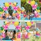 Tropical Balloon Arch Garland Kit, Luau Hawaiian Party Decorations, Rose Orange Yellow Blue Green Palm Leaves Balloons for Tropical Hawaiian Summer Birthday Pool Party Supplies